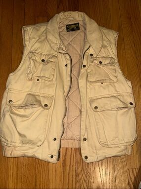 OshKosh B'gosh Men's Cream Quilted Utility Vest